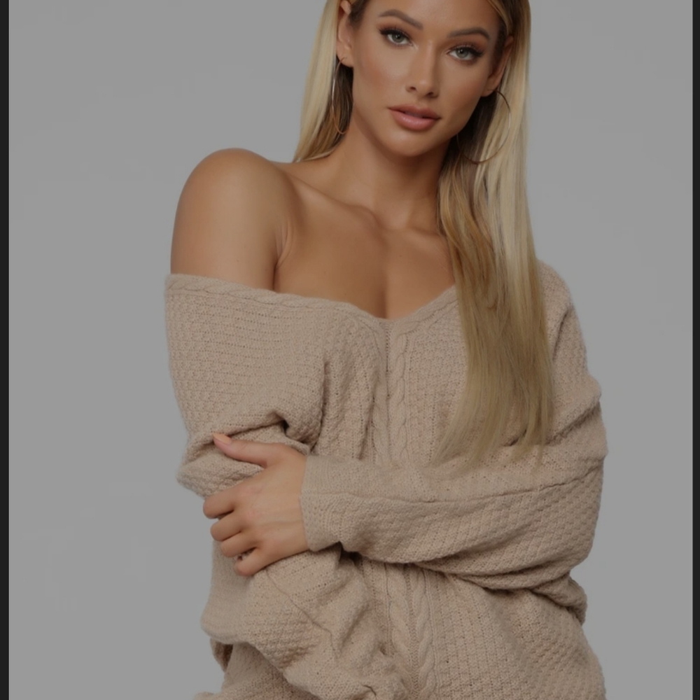 Brandy Lace Up Sweater